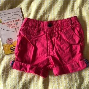 Zara Red Shorts 18/24 months